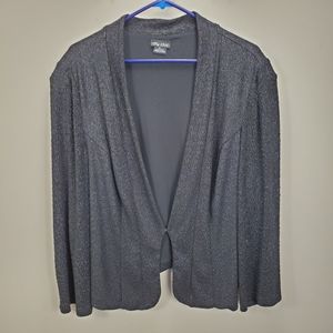 City Chic Black hook eye long sleeve cardigan